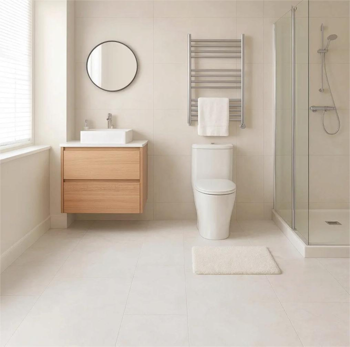 Gresie rectificata portelanta tip marmura, Travertin Beige Sugar 25621111, 60x120 cm, bej, finisaj mat [2]