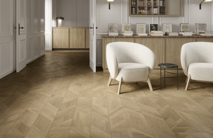 Gresie rectificata tip lemn, Oken Decor Natural, 59.5X119.2 cm, bej, finisaj mat [3]