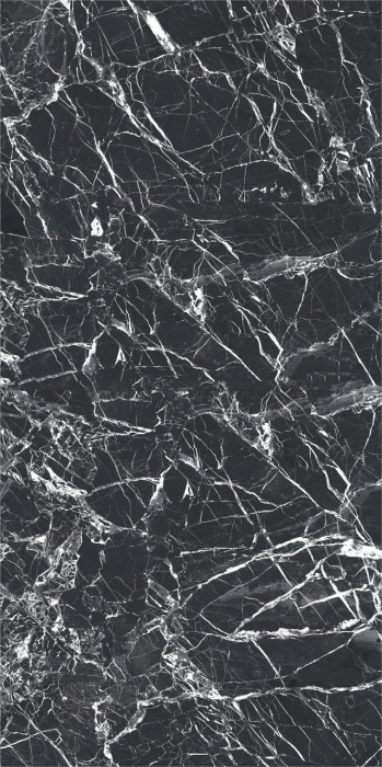 Gresie portelanata tip marmura, Rosata Black Dark High Glossy 60x120, negru, finisaj lucios [2]