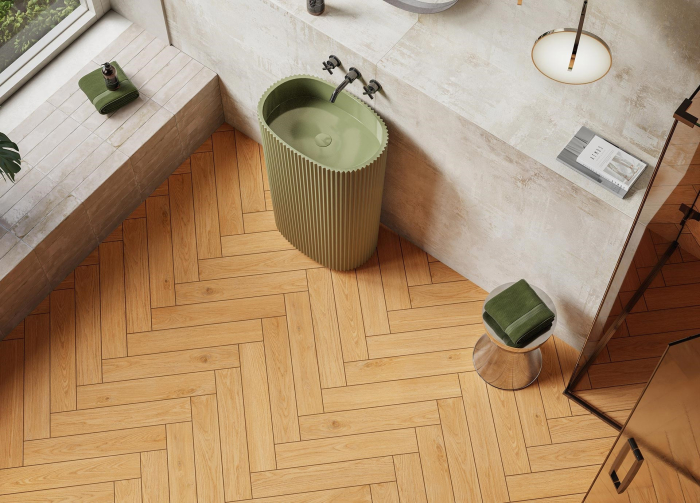 Gresie tip lemn, Mossa Honey, 60/11cm maro, finisaj mat [3]