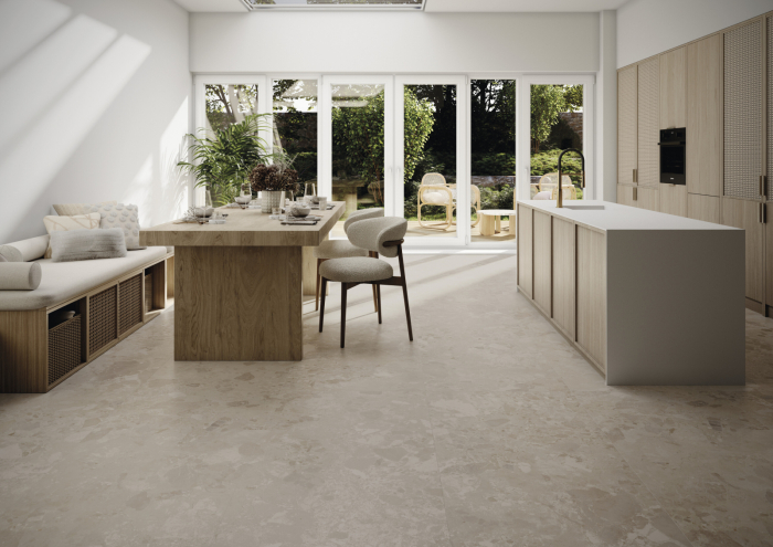 Gresie rectificata tip piatra Edge Sand Mate, 60X120 cm, bej, finisaj mat [2]