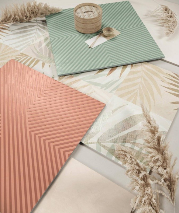 Gresie structurata, Kenzo Saori Coral Mat, 59.5X59.5 cm, caramiziu, finisaj mat [2]