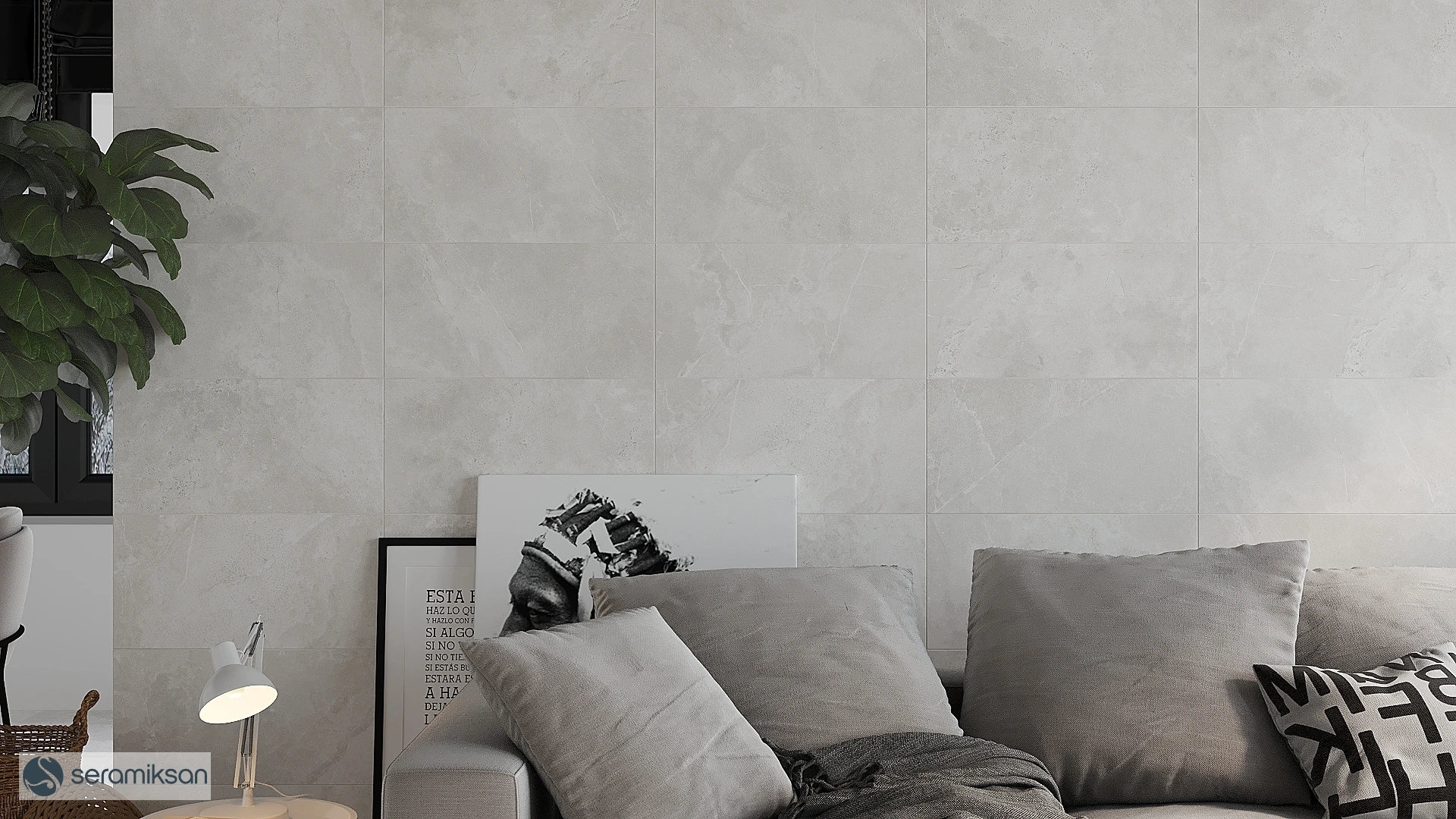 Gresie tip beton Brugge Gray 30x60 47460110 1.44 mp/cut, gri, finisaj mat [5]