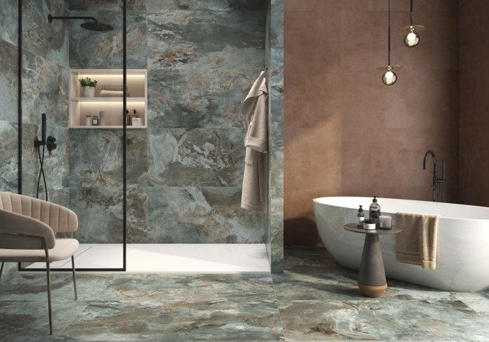 Gresie tip ciment, Eleganza Terra ZG01, 60x120 cm, rectificata,maro, finisaj mat [2]