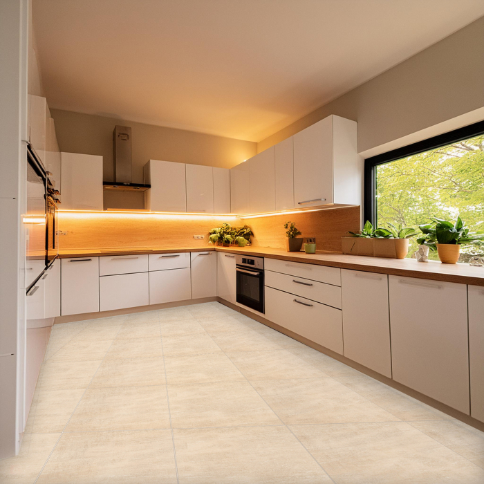 Gresie tip ciment, Prosecco Beige 9090A11, 30.3x60.6 cm, portelanata, bej, finisaj mat, 1.85mp/cut [5]