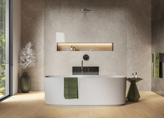 Gresie tip lemn, Neosimple Light Beige, 60x120cm, bej, finisaj mat [2]