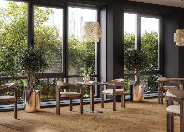 Gresie tip lemn, Mossa Brown, 60/11cm maro, finisaj mat [2]