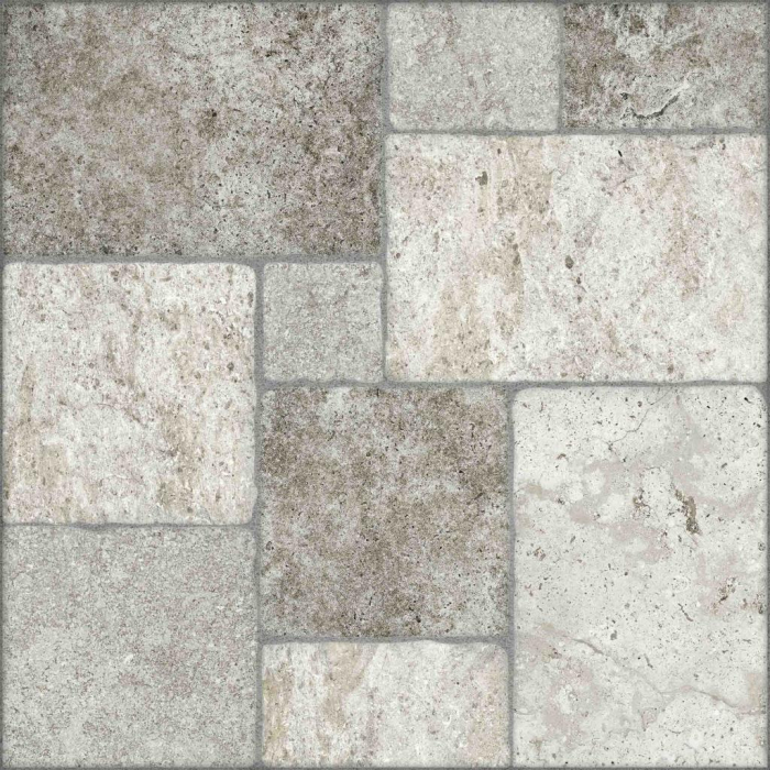 Gresie tip piatra, Pavimento Grey 9016E11, 45.6x45.6 cm, portelanata, gri, finisaj mat [2]