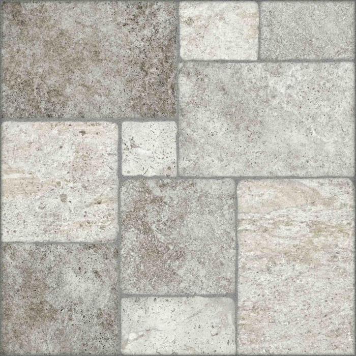 Gresie tip piatra, Pavimento Grey 9016E11, 45.6x45.6 cm, portelanata, gri, finisaj mat [4]