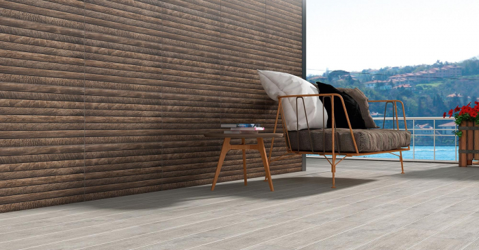 Faianta tip lemn, Terra Coffee, 33x66 cm, 55009842, portelanata, maro, finisaj mat, 1.31mp/cut [2]
