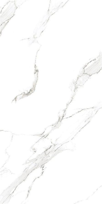 Gresie rectificata tip marmura, Pearl Statuario Glossy Carving, 60x120cm, alb, finisaj lucios [2]