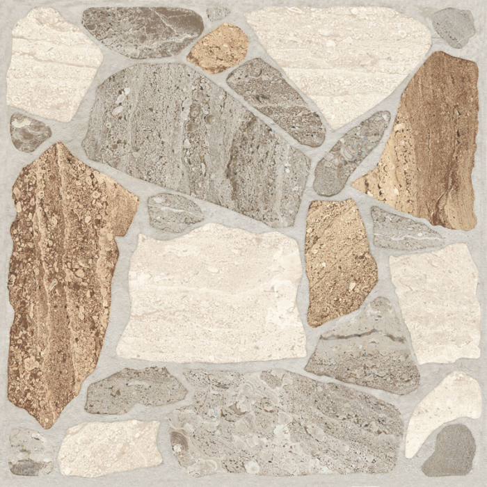 Gresie tip piatra, Debris Mix 6272 33.3x33.3 cm, portelanata, mix, finisaj mat [1]