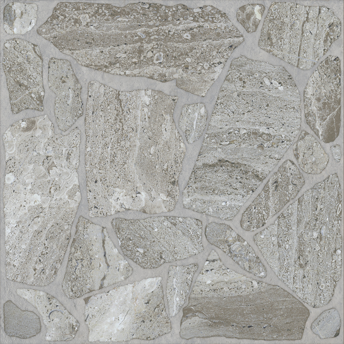Gresie tip piatra, Debris Grey 9741 33.3x33.3 cm, portelanata, gri, finisaj mat [2]