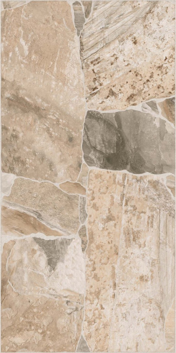Gresie tip piatra, Riverstone Natural 3691 30x60 cm, portelanata, bej, finisaj mat [2]