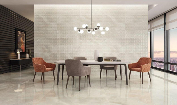 Lastra - Gresie portelanata XXL rectificata tip marmura Avalon Marfil, 120x260 cm, bej, finisaj lucios [2]