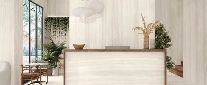 Lastra - Gresie portelanata XXL rectificata tip marmura Belladona Beige Natural, 120x260 cm, bej, finisaj mat [2]