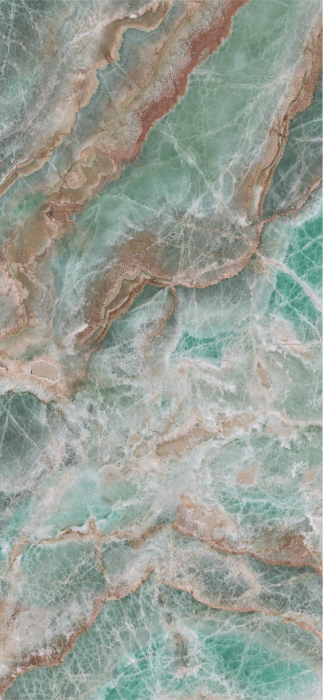 Lastra - Gresie portelanata XXL rectificata tip marmura Lixium Jade 120×280 cm, verde, finisaj lucios [3]