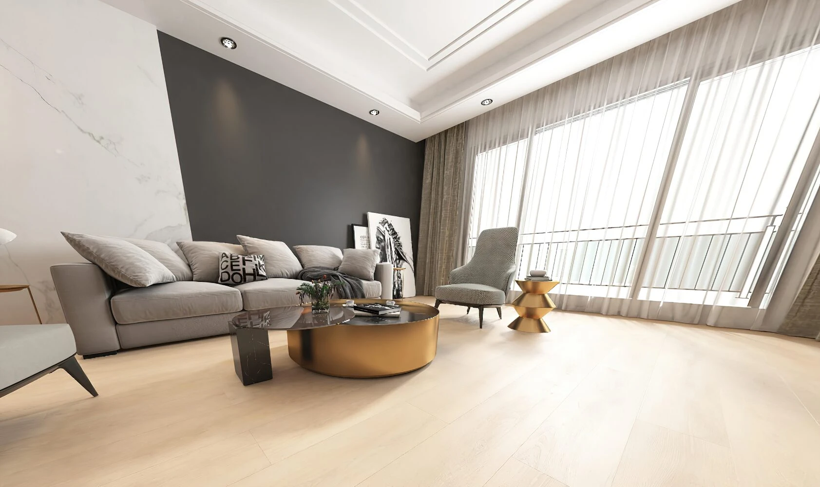 Parchet SPC Wood 5 mm, WD-207 Desert Oak, 1220x228 mm, clasa 31 [2]