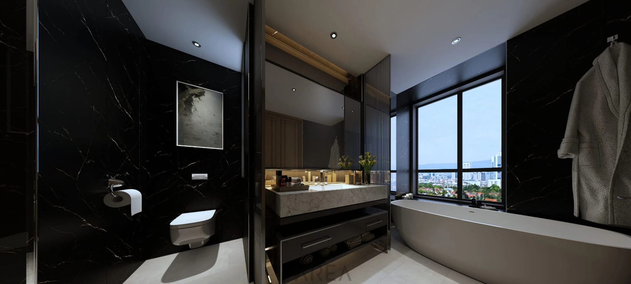 Parchet SPC Stone 5mm, Botticino Dark ST-808 30.5x61 cm, clasa 31 [2]