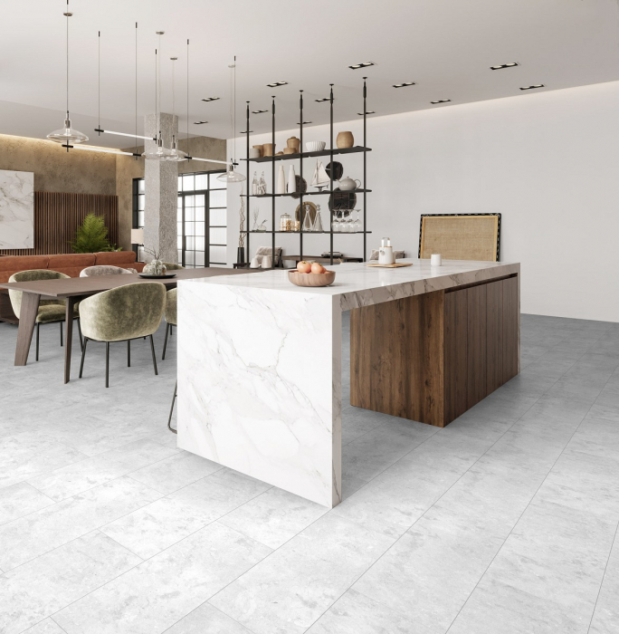 Pardoseala SPC Kronospan Rocko 5 mm, Concrete R109, 1210x295 mm, clasa 34 [2]