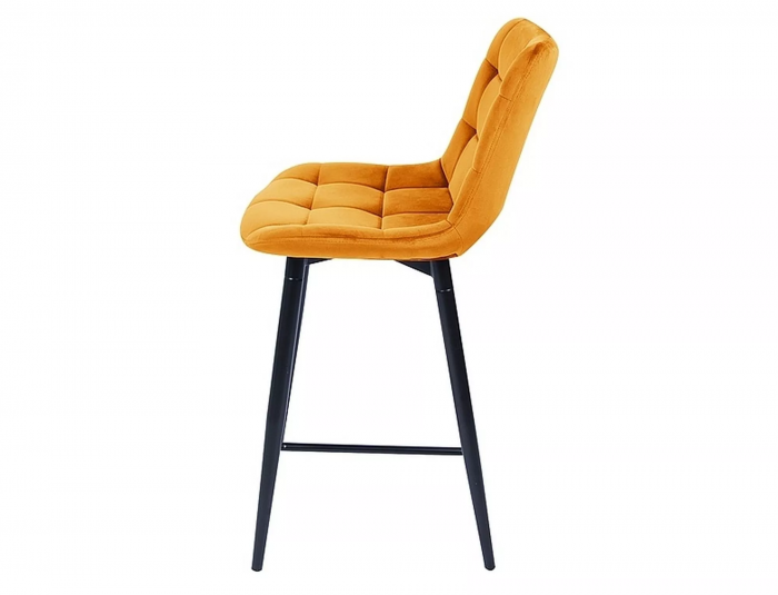Scaun bar CHIC H-2 cadru negru VELVET / CURRY BLUVEL 68 [3]