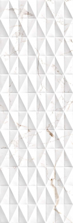 Faianta rectificata tip marmura Marble Venato Diamond White 3388, 24.40X74.40, alb, 1.10mp/cut [3]
