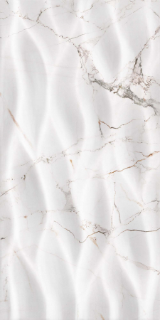 FAIANTA - Faianta rectificata tip marmura, Marquina Leaves White 4882, 30X60cm, alb