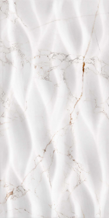 Faianta rectificata tip marmura, Marquina Leaves White 4882, 30X60cm, alb [3]