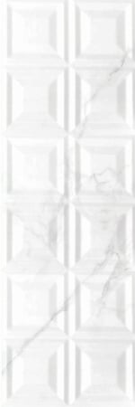 FAIANTA - Faianta rectificata tip marmura, Paris White Decofon 30x90, alb, finisaj lucios