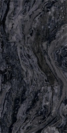 Faianta rectificata tip marmura, Nobile Anthracite 4942, 30X60cm, gri, antracit [4]