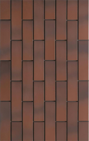 FAIANTA - Faianta rectificata tip piatra, Country Cherry Shaded 245x65 mm, maro, finisaj mat