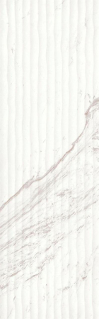 FAIANTA - Faianta rectificata tip marmura, Nuvola White Decofon 30x90, alb, finisaj mat