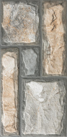 FAIANTA - Faianta tip piatra, interior exterior, Adarve Gris (GPR) 30x60 cm, maro, gri