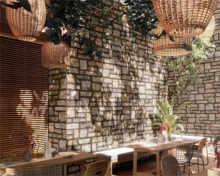 Faianta tip piatra, interior exterior, Adarve Gris (GPR) 30x60 cm, maro, gri [1]