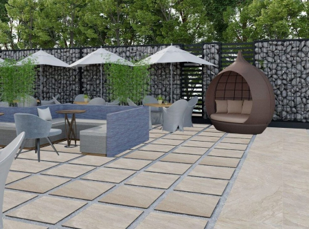 Gresie exterior 2 cm Sg Rasa Beige 1 60x60 Outdoor bej, 0.73mp/cut [1]