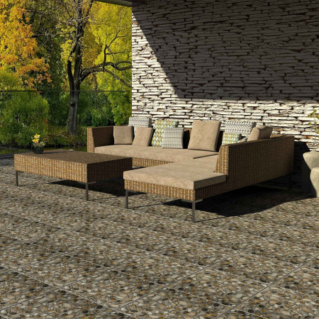 Gresie gri/maro AEGEA 7341 model piatra 33,3x33,3 cm [1]