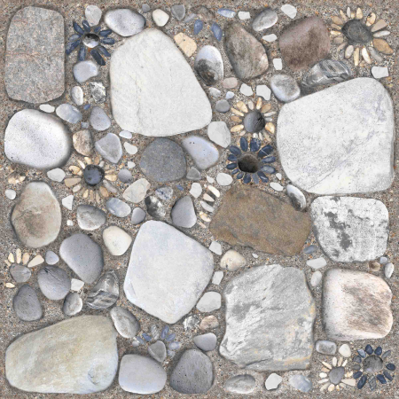 Gresie portelanata tip piatra, Loreto Dark Mat REC 1, 60x60 cm, gri, finisaj mat, 1.81mp/cut [1]