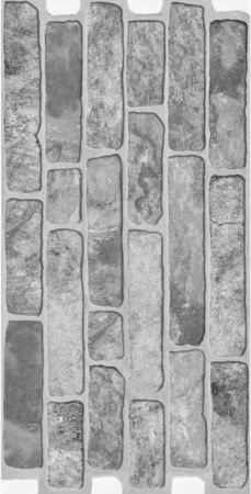 GRESIE - Gresie portelanata model caramida Brick Gray, 30x60 cm, 10790410, gri, finisaj mat