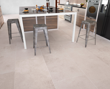Gresie portelanata rectificata tip ciment, Evoque Light Grey 6126, 60X120 cm, gri, finisaj mat [5]