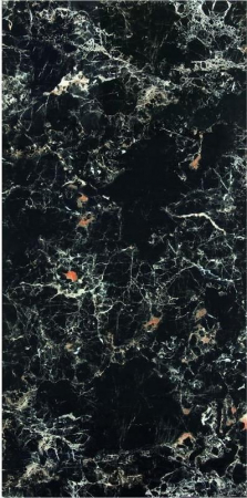 GRESIE INTERIOR - Gresie portelanata tip marmura Emperador Black 60x120 cm negru, finisaj lucios