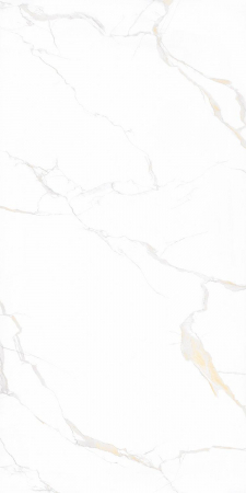 GRESIE INTERIOR - Gresie portelanata tip marmura Carrara Classic Gold Matt CLA21 60x120 cm alb, finisaj mat