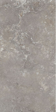 GRESIE - Gresie rectificata portelanata, tip marmura, SG Gris Travertino Lappato 1. 60x120 cm, gri