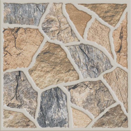 GRESIE EXTERIOR - Gresie portelanata tip piatra, Sorento Brown 9355 33.3x33.3 cm, maro