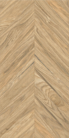 Gresie rectificata portelanata tip lemn, Tilia Chevron Brown 3637, 60x120 cm, maro, finisaj mat [3]
