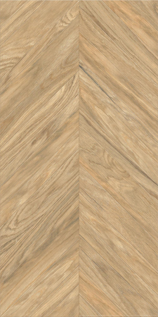 Gresie rectificata portelanata tip lemn, Tilia Chevron Brown 3637, 60x120 cm, maro, finisaj mat [1]
