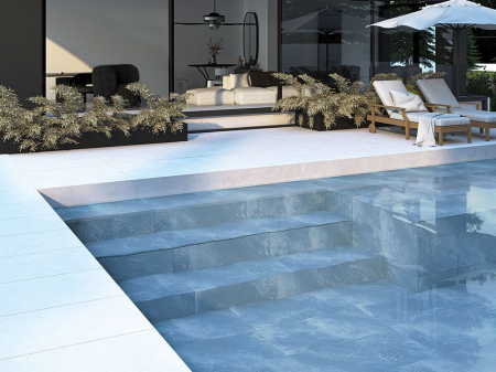 Gresie rectificata portelanata, tip marmura, SG Marcela 1. 60x120 cm, albastru, finisaj mat [4]