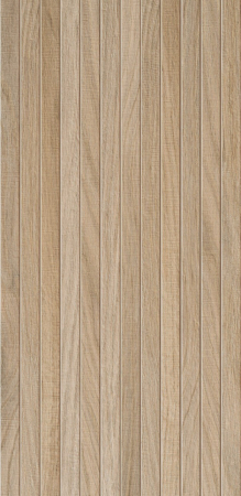 GRESIE EXTERIOR - Gresie rectificata portelanata, tip riflaj lemn, Woodline Beige WOD1, 60x120 cm, bej, finisaj mat