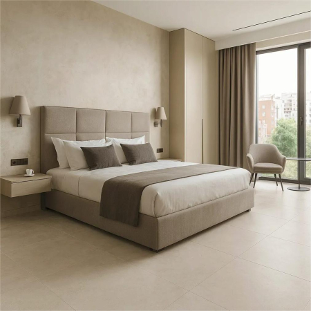 Gresie rectificata tip piatra, Modena Bone MOE1 60x60 cm, bej, finisaj mat [1]