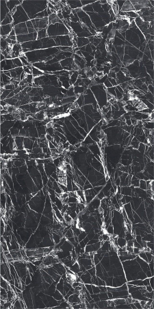 GRESIE - Gresie portelanata tip marmura, Rosata Black Dark High Glossy 60x120, negru, finisaj lucios