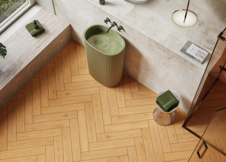 Gresie tip lemn, Mossa Honey, 60/11cm maro, finisaj mat [2]